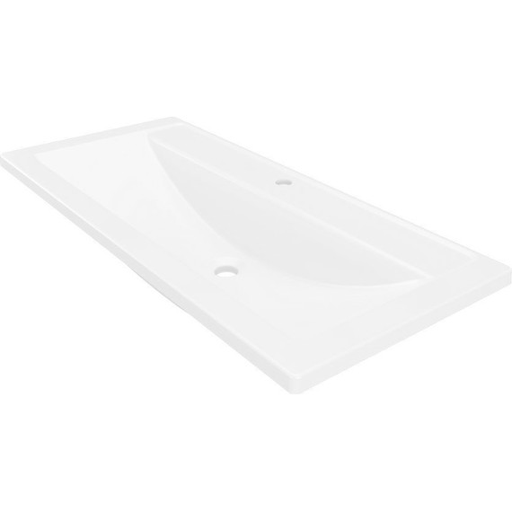 Тумба подвесная с раковиной Velvex Klaufs 100 см tpKLA.100.1Y.NEW-616.216, белый - фото 3