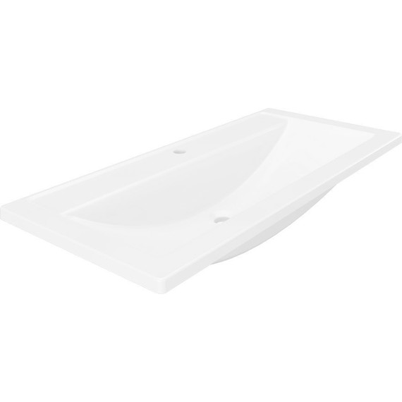 Тумба подвесная с раковиной Velvex Klaufs 100 см tpKLA.100.1Y.NEW-616.216, белый - фото 6