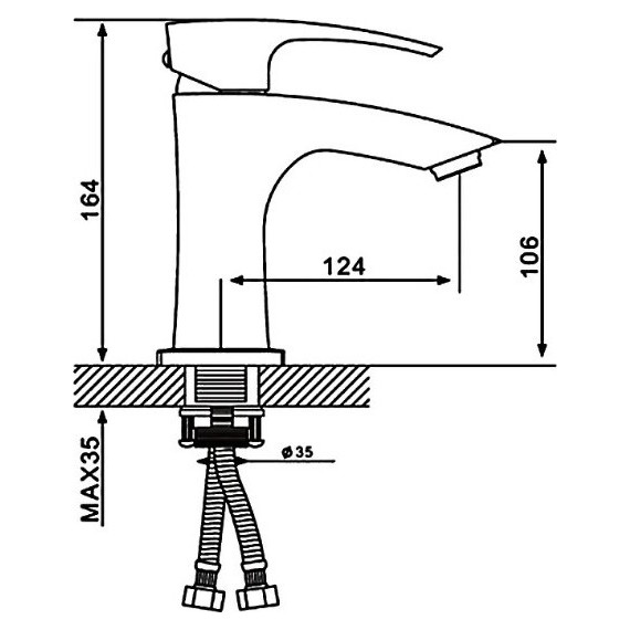 Смеситель для раковины Gappo Jacob G1007-5, сатин - фото 10