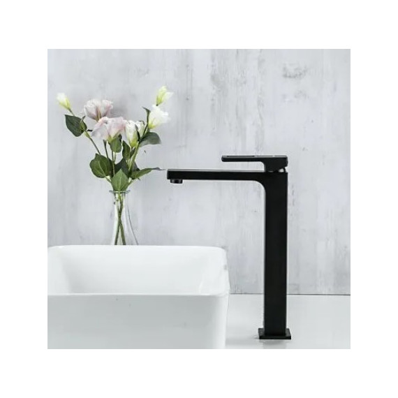 Смеситель для раковины высокий Gappo G1017-62, черный - фото 7