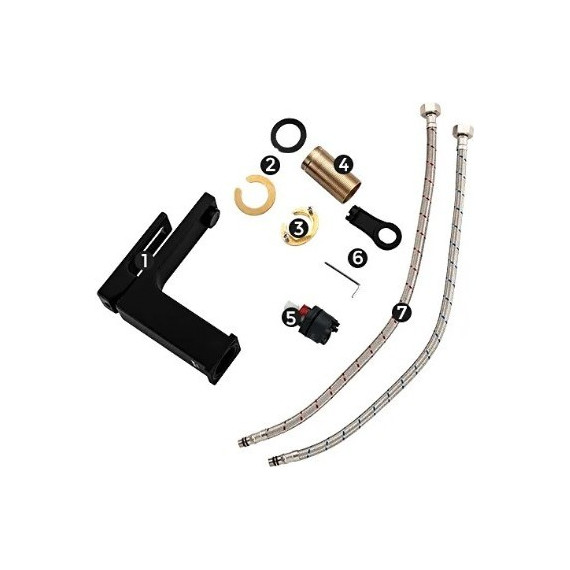 Смеситель для раковины Gappo G1017-6, черный - фото 7