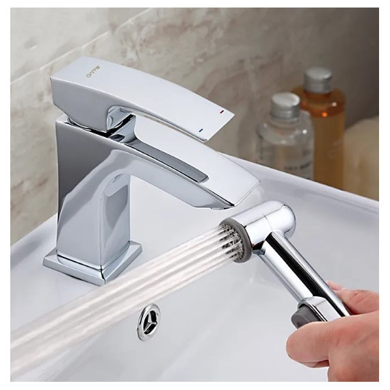 Смеситель для раковины с гигиеническим душем Gappo Jacob G1207 - фото 3