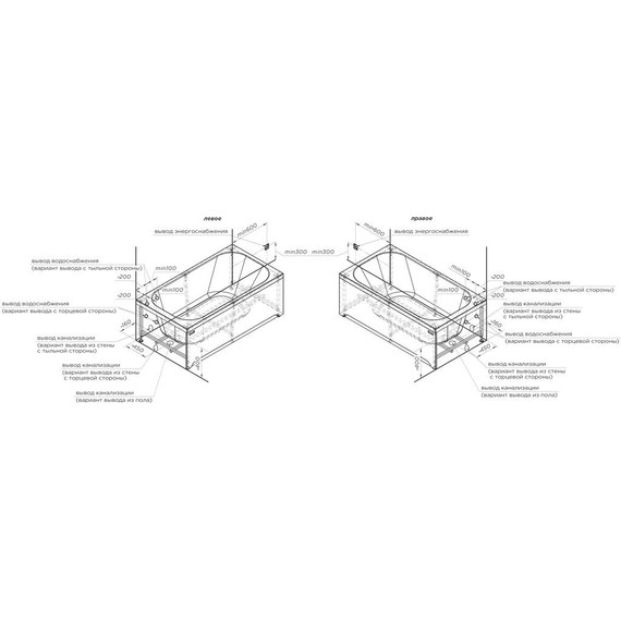 Ванна акриловая Радомир Прованс 170x90 см (в комплекте каркас и сифон), Размер - мм: 1700х900 - фото 6