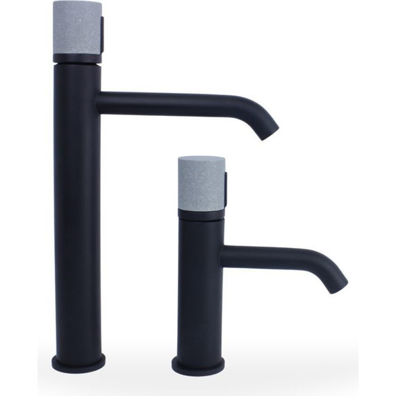 Смеситель для раковины высокий Bronze de Luxe Focus 24615BG, чёрный матовый, Цвет производителя: чёрный матовый - фото 5
