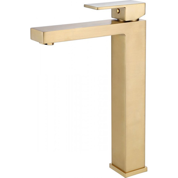Смеситель для раковины высокий Abber Daheim AF8211G, золото матовое, Цвет производителя: золото матовое - фото 
