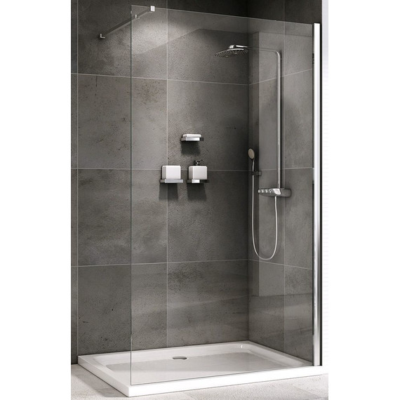 Душевая перегородка Abber Immer Offen 120 см AG61120, хром/прозрачное - фото 