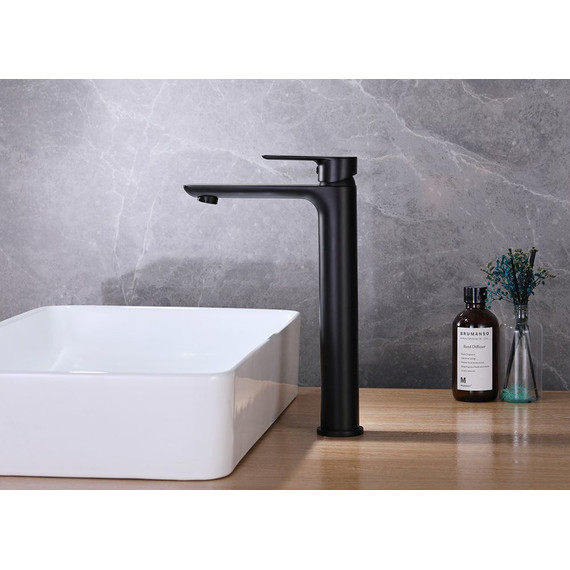 Смеситель для раковины высокий Abber Weiss Insel AF8011B, черный матовый, Цвет производителя: чёрный матовый - фото 2