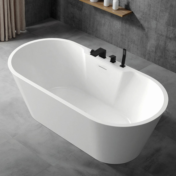 Ванна отдельностоящая Abber AB9299-1.6 160x80 см, Размер - мм: 1600х800 - фото 