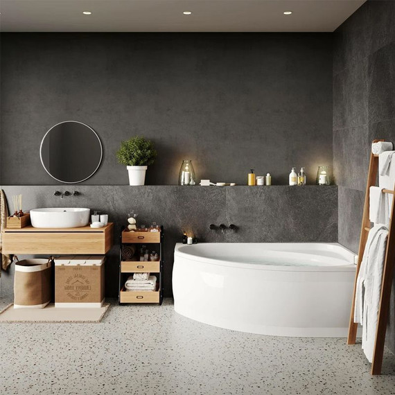 Ванна акриловая Vagnerplast Hapi 170x110 см 76395 R - фото 2