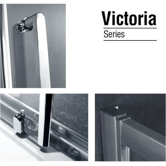 Душевое ограждение Gemy Victoria 100x70 см S30191HM-A70M, хром/матовое - фото 3