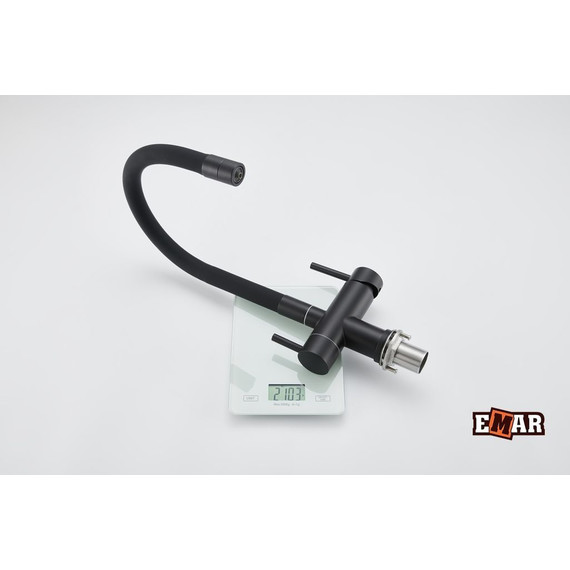 Смеситель для кухни Emar ЕС-3015 Black, Цвет производителя: black - фото 5