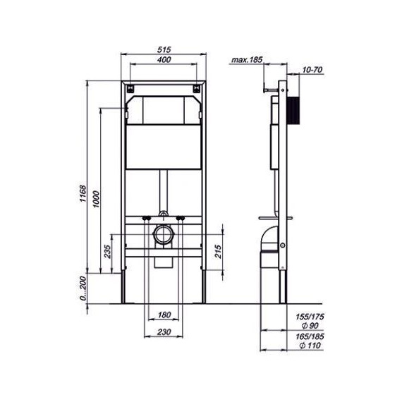 Инсталляция для унитаза Sole УТ000046461 - фото 6