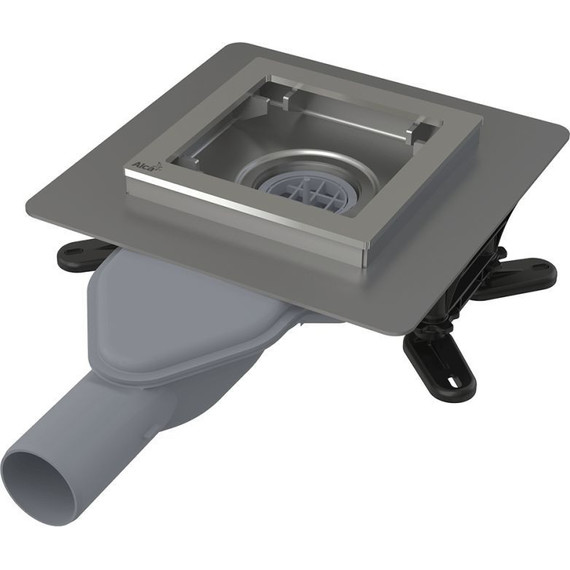 Трап AlcaPlast 13x13 см APV110, нержавеющая сталь - фото 