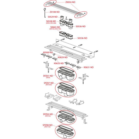 Трап AlcaPlast 85 см APZ104-850, нержавеющая сталь, Цвет производителя: хром, Размер трапа: 850 - фото 4