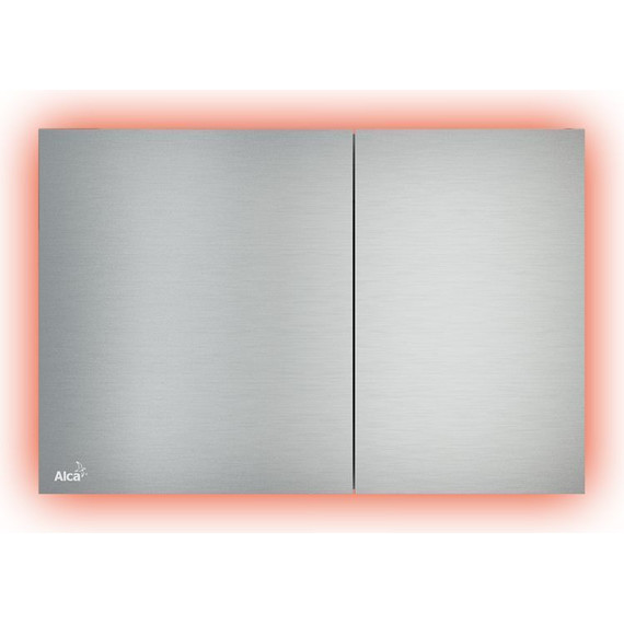 Кнопка смыва Alcaplast Flat AIR LIGHT с подсветкой, алюминий матовый - фото 