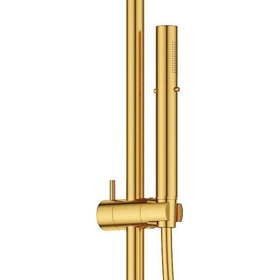 Душевая стойка Cezares ECO-CVD-BORO, брашированное золото, Цвет производителя: золото - фото 3