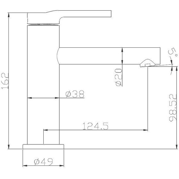 Смеситель для раковины BelBagno Etna ETN-LVM-IN, сатин - фото 2