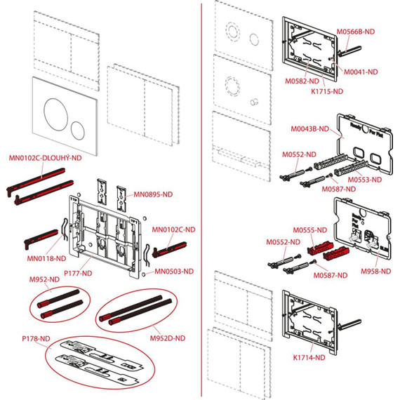 Кнопка смыва Alcaplast Flat FUN-BRASS, нержавеющая сталь, цвет латунь - фото 2