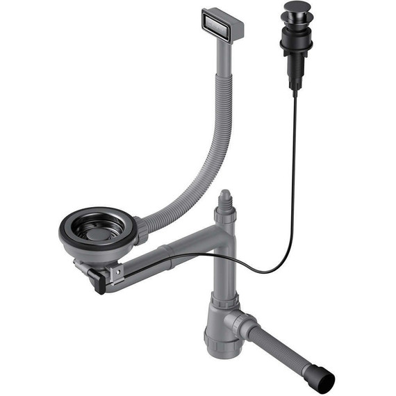 Арматура для кухонной мойки Omoikiri WK-1-A GM 4956470, вороненая сталь - фото 