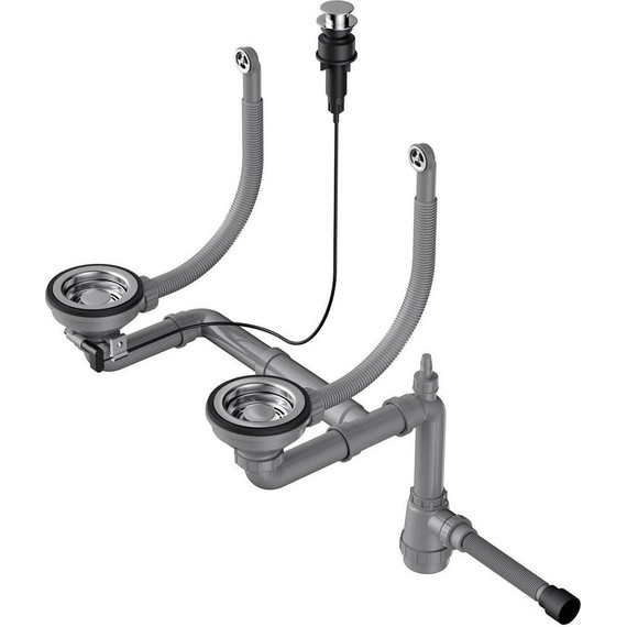 Арматура для кухонной мойки Omoikiri WK-2-R-A IN 4956506, нержавеющая сталь - фото 