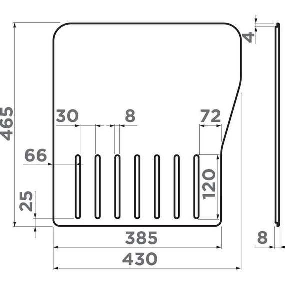 Разделочная доска Omoikiri CB-MARU 86 4999030, дуб - фото 5