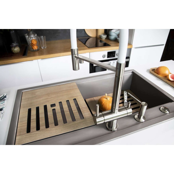 Разделочная доска Omoikiri CB-KITAGAWA 86-LB 4999035, дуб - фото 