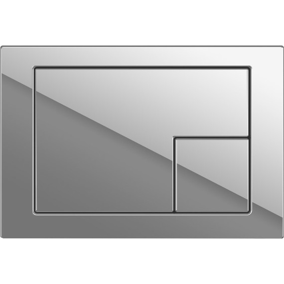 Кнопка смыва Cersanit Corner A64108, хром глянцевый - фото 