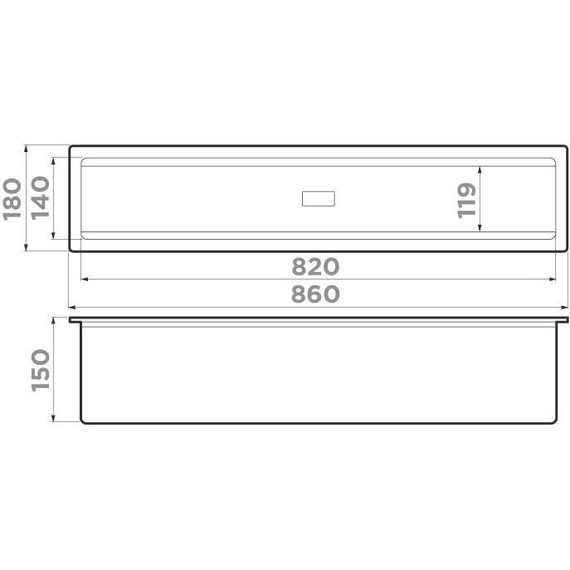 Встраиваемая сушилка для посуды Omoikiri DRY-03 PRO AZ 4999062, azur blue - фото 2