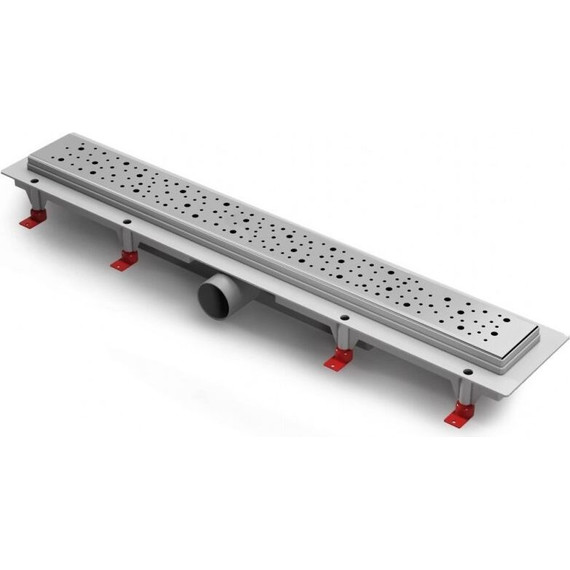 Трап Azario AZ-CH 550 D 55 см (с рамкой из нержавеющей стали), хром матовый - фото 