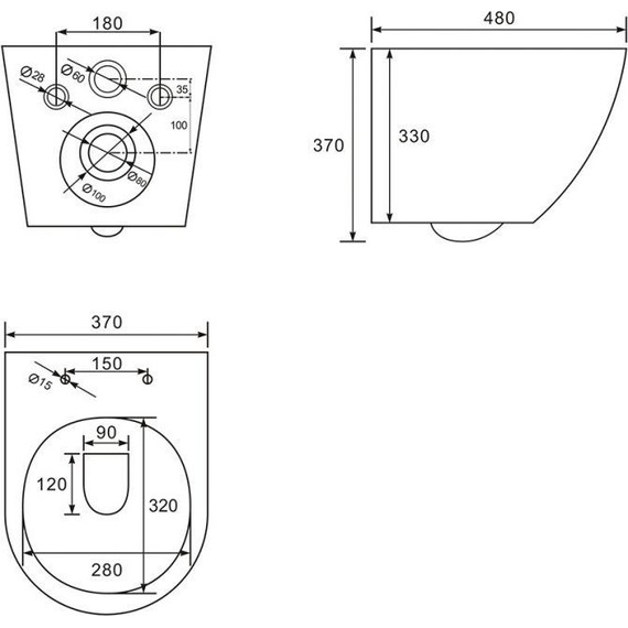 Унитаз подвесной безободковый Abber Bequem AC1100MB с крышкой микролифт, черный матовый, Цвет производителя: чёрный матовый - фото 9