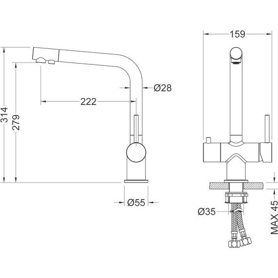 Смеситель для кухни Timo Saona 2396/17F, золото матовое - фото 6