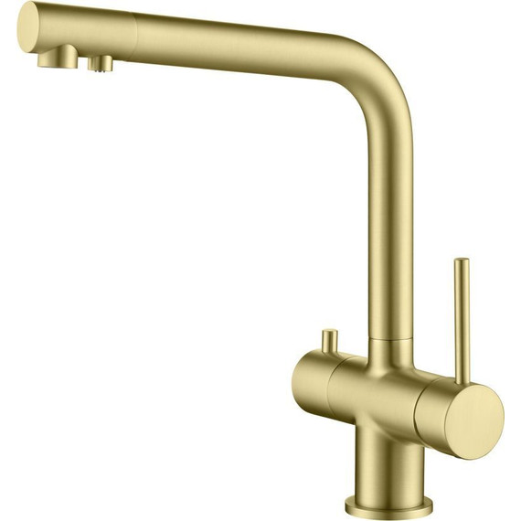 Смеситель для кухни Timo Saona 2396/17F, золото матовое - фото 