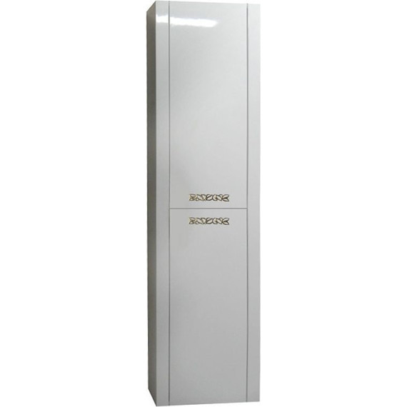 Пенал подвесной Azario Verona 40 см, универсальный, ручки серебро, белый - фото 