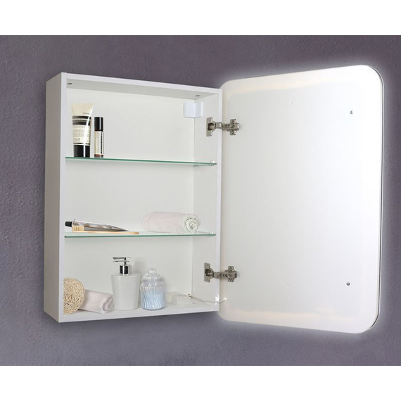 Зеркало-шкаф Azario Фиджи Led 60 см + часы - фото 3