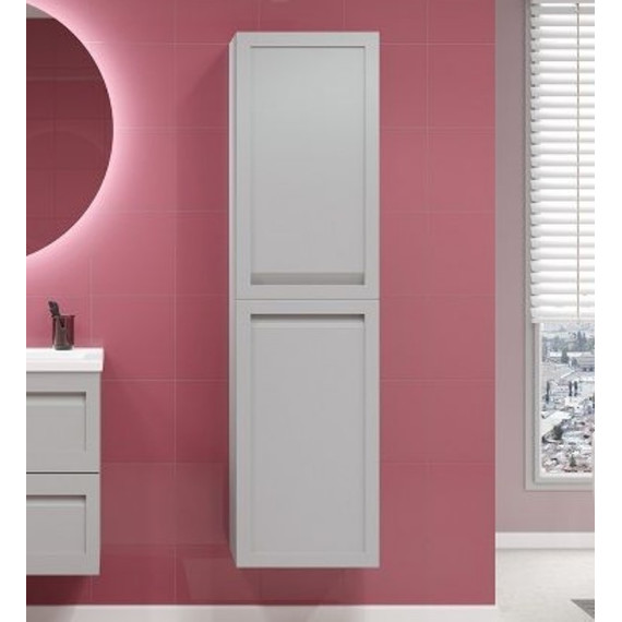 Пенал подвесной Art&Max AM-Platino-1500-2A-SO-GCM 40 см, светло-серый матовый - фото 