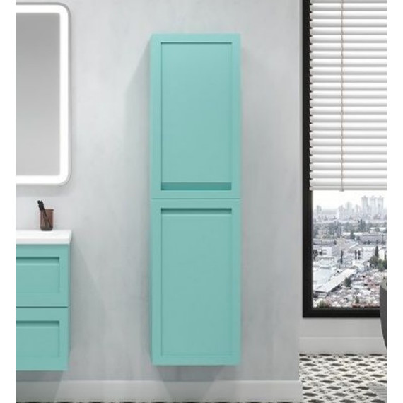 Пенал подвесной Art&Max AM-Platino-1500-2A-SO-MM 40 см, светло-зелёный матовый - фото 