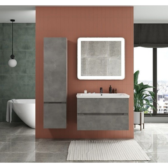 Пенал подвесной Art&Max AM-Techno-1600-AC-SO-FC305-L 40 см, айс какао - фото 2