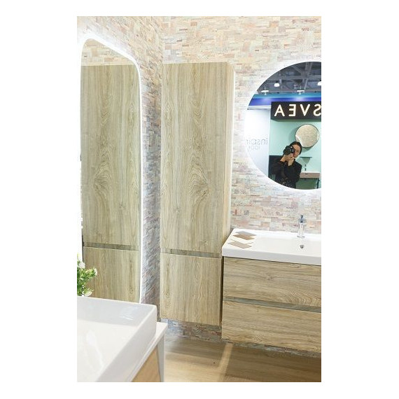 Пенал подвесной Art&Max AM-Techno-1600-AC-SO-LW823-L 40 см, дуб мелфорд - фото 4