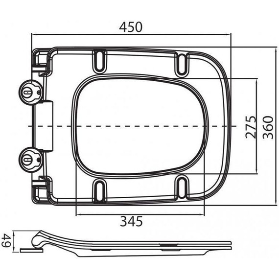 Инсталляция Aquatek Standart 50 INS-0000012 с подвесным унитазом BelBagno Sela BB3201CHR - фото 13