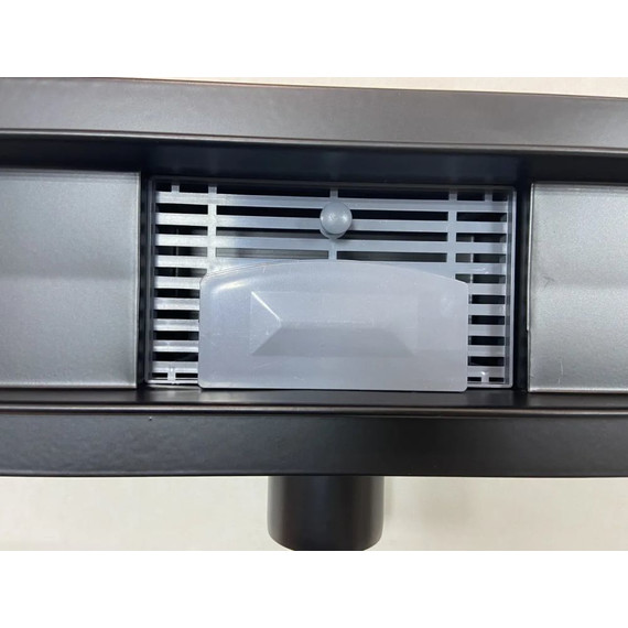 Трап Haiba 50 см HB93500-7, нержавеющая сталь, чёрный матовый - фото 8