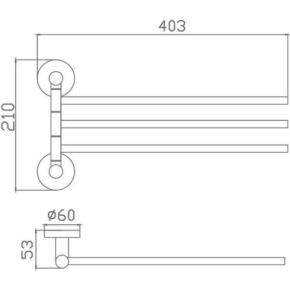 Держатель для полотенца Haiba HB8313 - фото 2