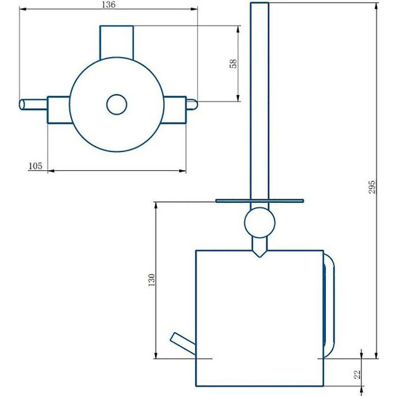 Держатель для туалетной бумаги Haiba HB8411 - фото 2