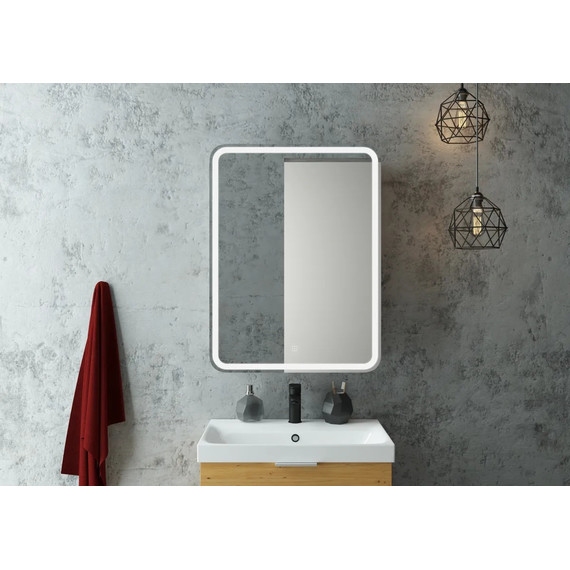 Зеркало-шкаф Art&Max Platino Led 60 см AM-Pla-600-800-1D-L-DS-F - фото 4