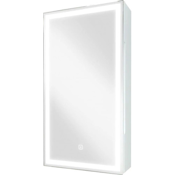 Зеркало-шкаф Art&Max Techno Led 35 см AM-Tec-350-650-1D-L-DS-F, белый матовый - фото 9