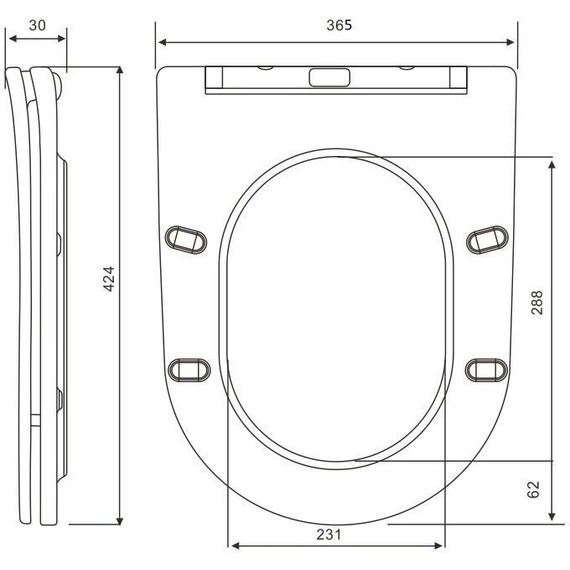 Сиденье с крышкой для унитаза Art&Max микролифт AM011SC-MB, чёрный матовый - фото 2