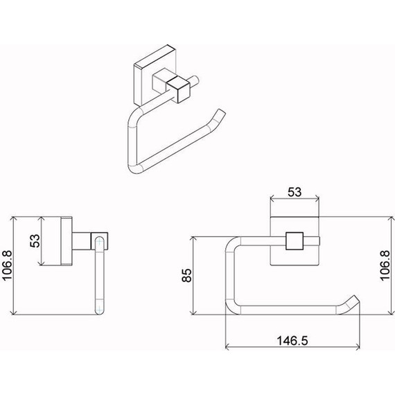 Держатель для туалетной бумаги Azario Rina AZ-87010A - фото 2