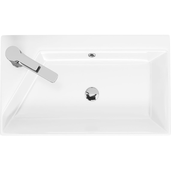 Тумба универсальная с раковиной Dreja Slim 55 см 99.0400, белый глянцевый - фото 14