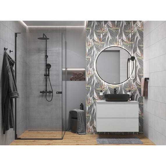 Зеркало Cersanit Eclipse Smart Led 80 см 64147, черный - фото 3