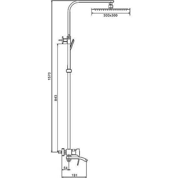 Душевая стойка Gappo G2407-4, бронза - фото 2