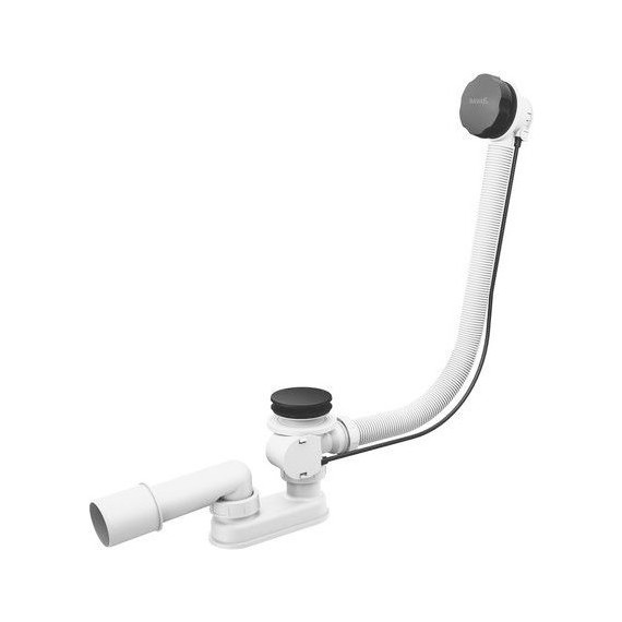 Сифон для ванны Ravak X01745, чёрный матовый - фото 